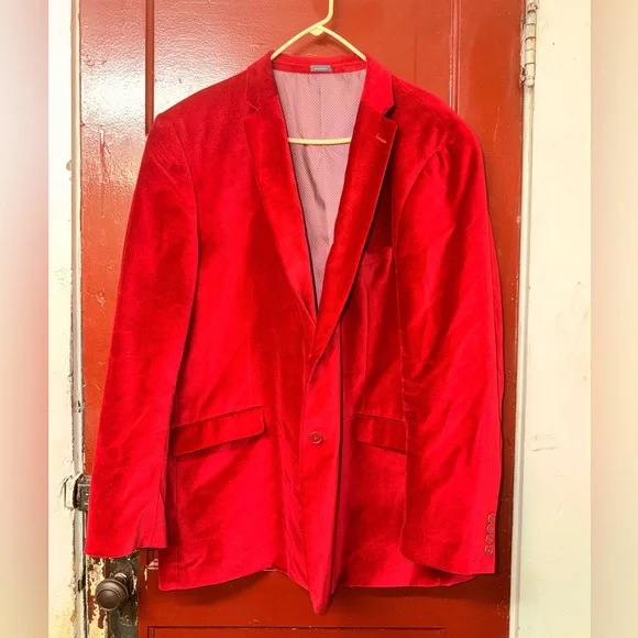 Madison Red Velvet Sport Coat - Picture 2 of 5